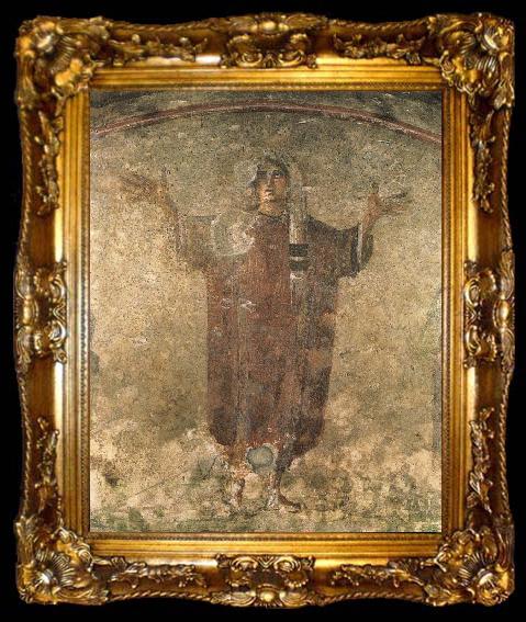 framed  unknow artist Vaggmalning from Roman catacombs, ta009-2